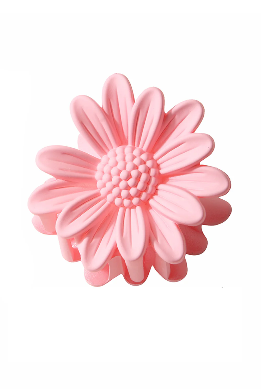 Pink Boho Daisy Flower Frosted Hair Clawclip