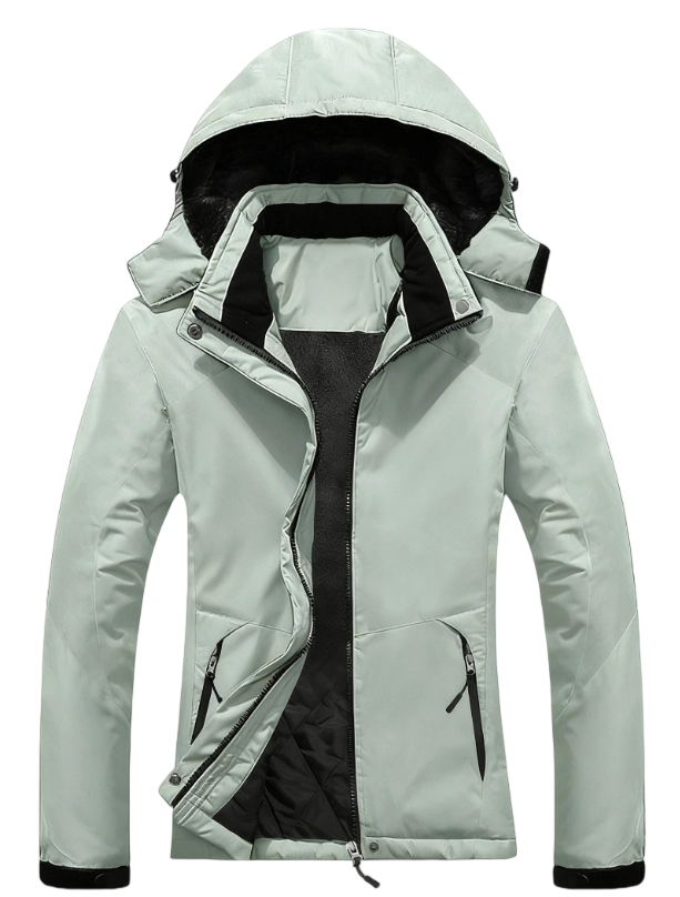 Women's Mountain Waterproof Ski Snow Jacket Rain Winter Jacket Coat Hooded Windproof Parka