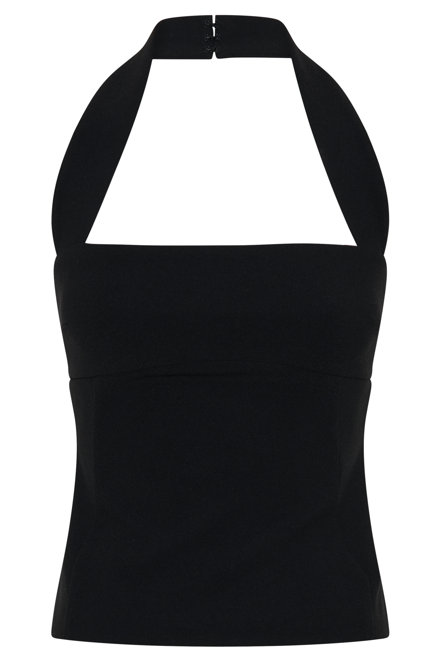 Black Suiting Halter Top