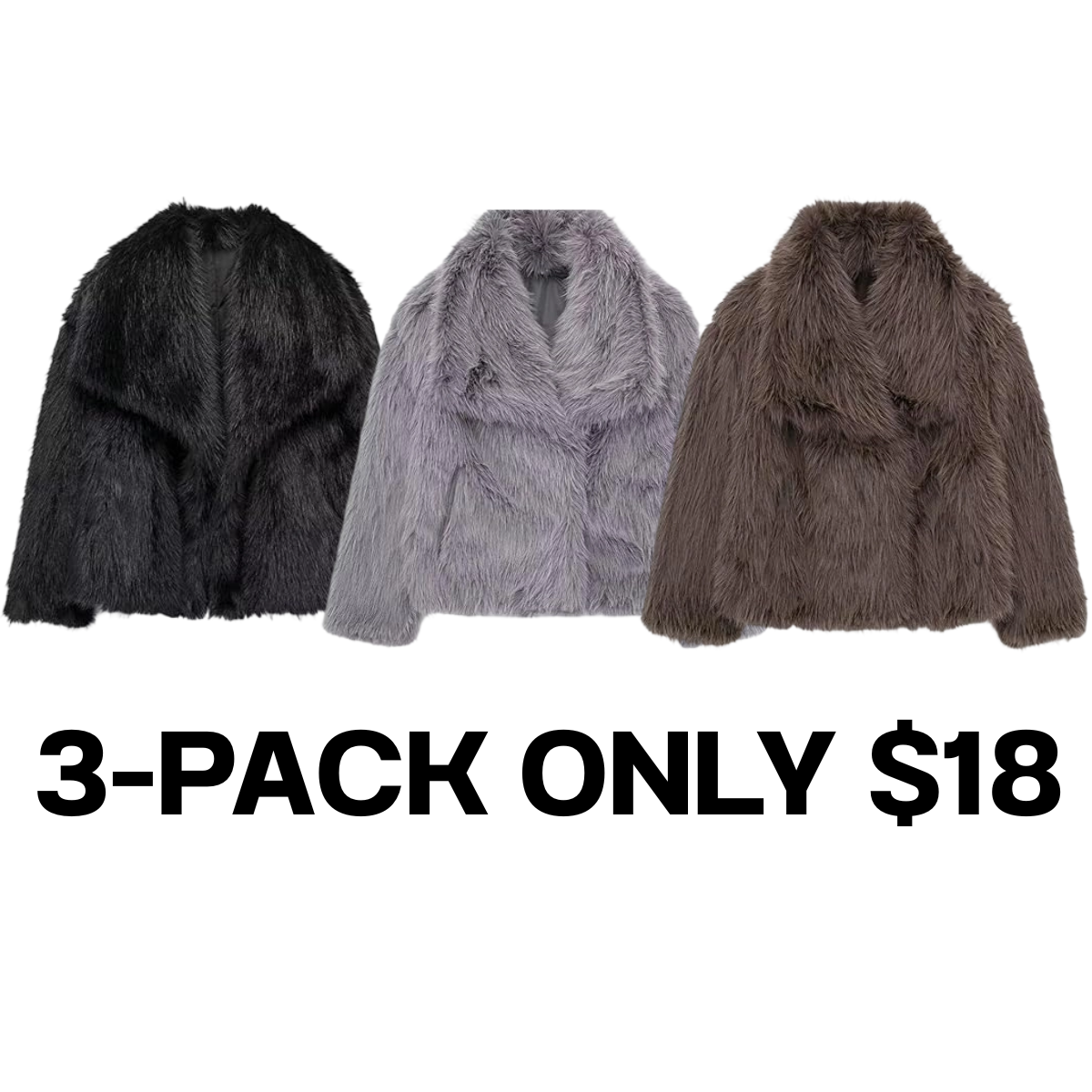 🔥🔥Last Day 95% OFF🎨 - 🐑Women's Faux Fur Collared Jacket