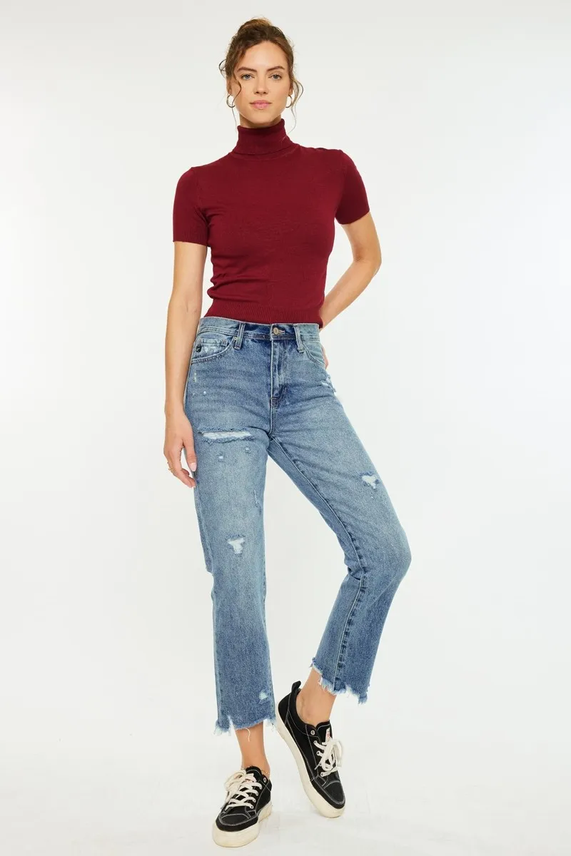 High Rise Classic Slim Straight Jeans