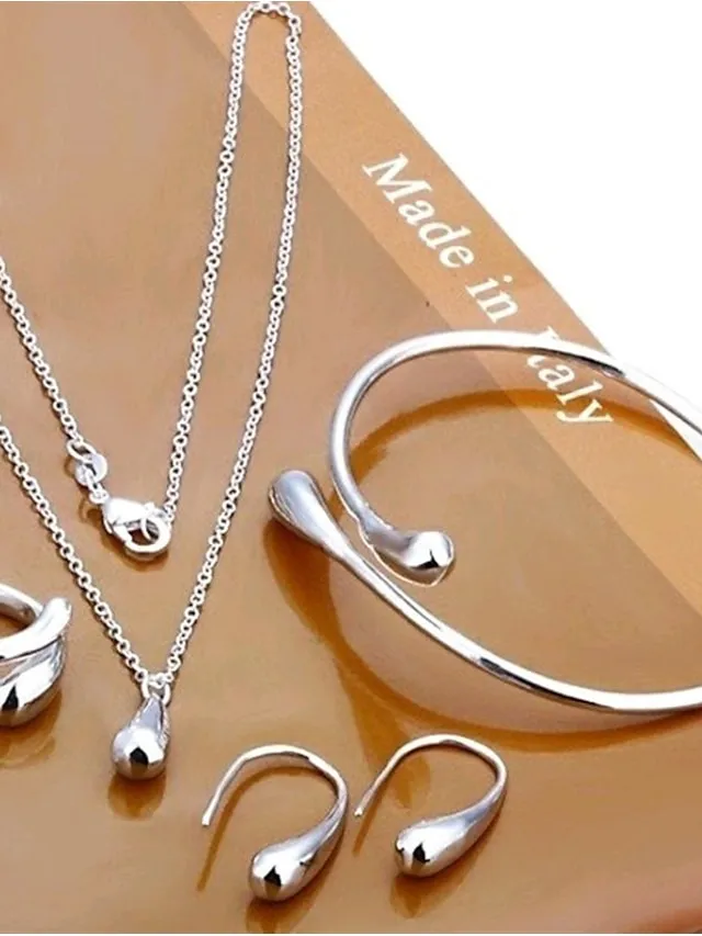 Women's necklace Chic & Modern Street Geometry Jewelry Sets / Silver / Fall / Winter / Spring / Summer