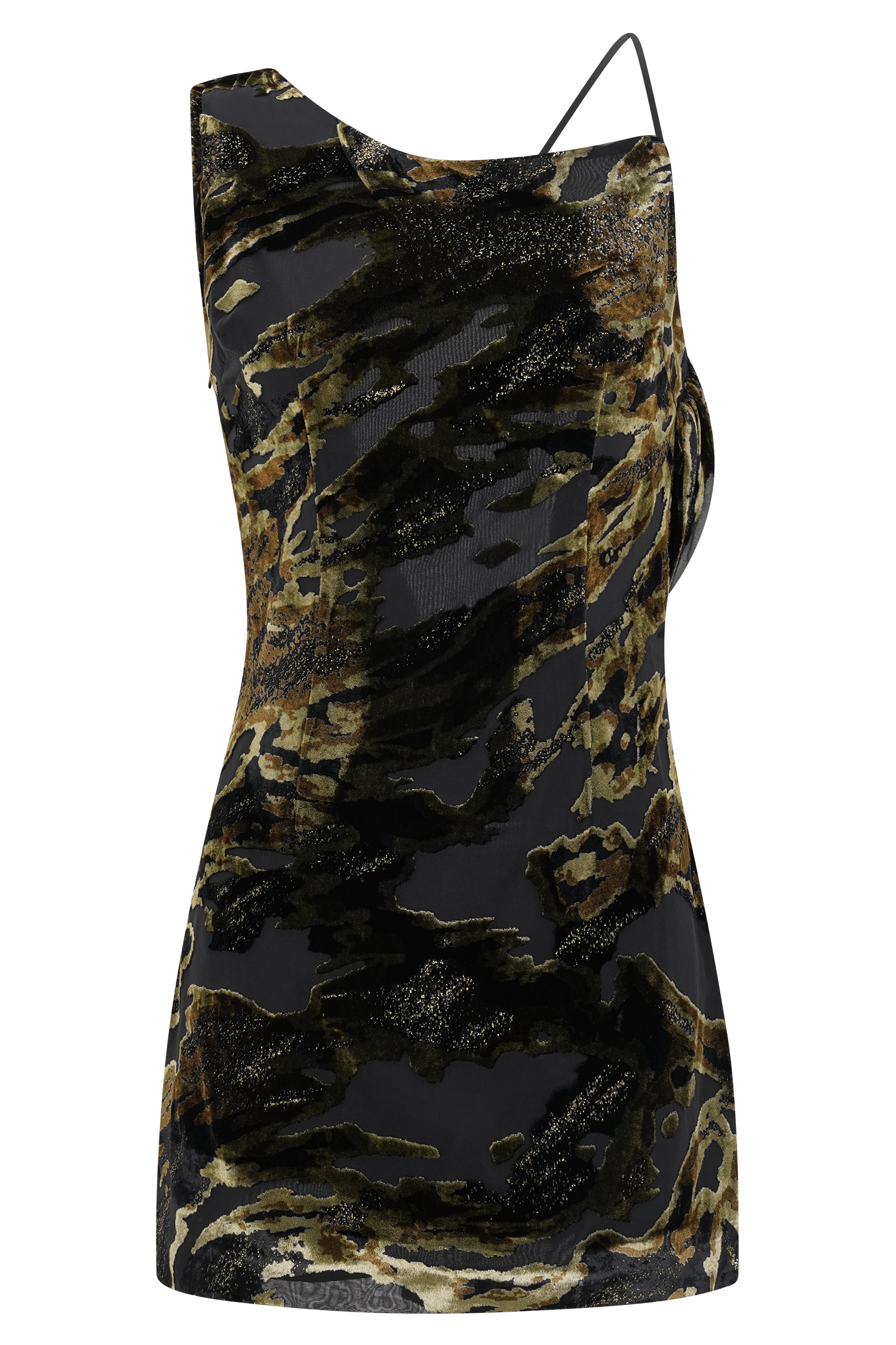 Burnout Cross Back Mini Dress