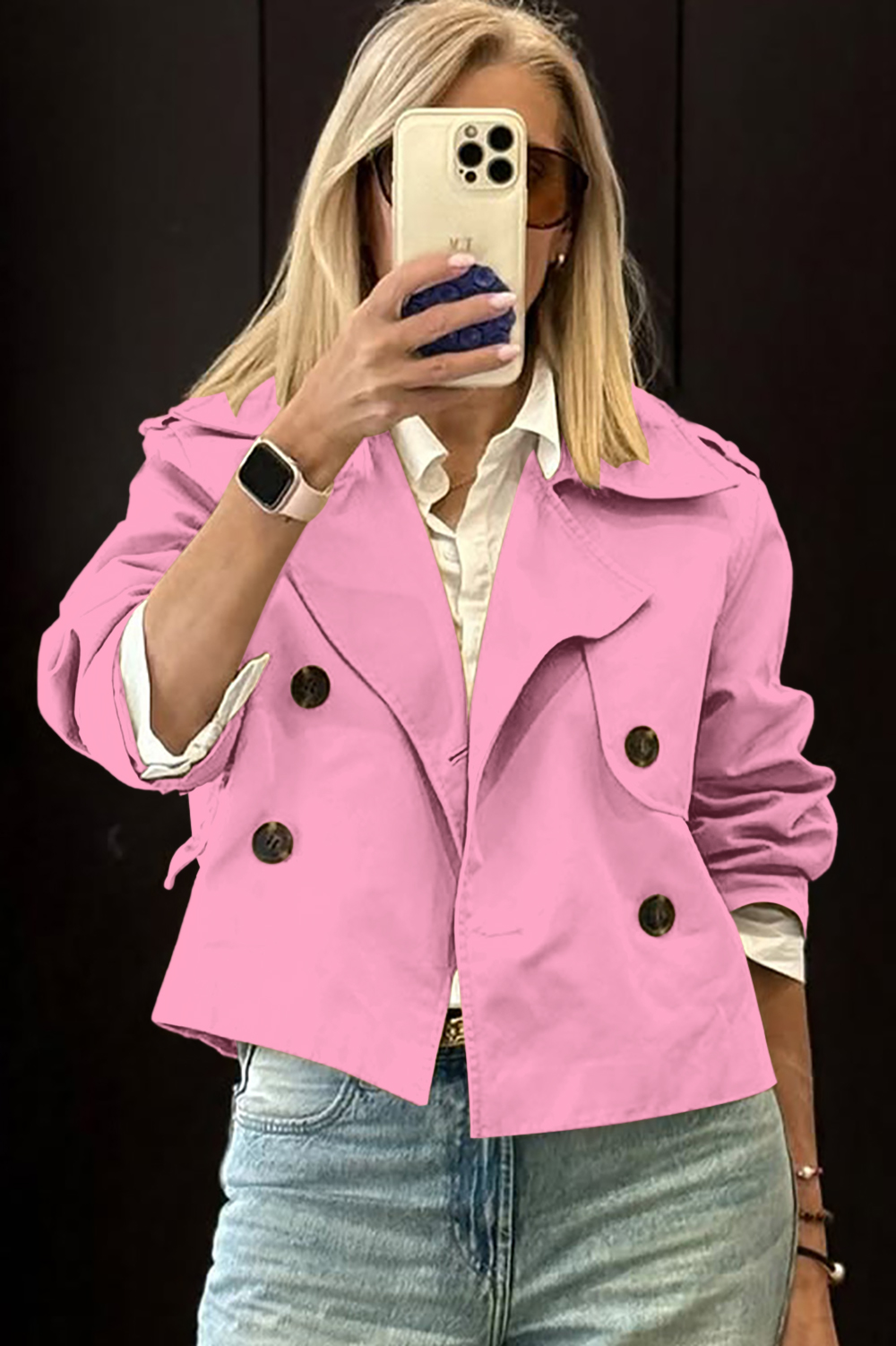 Women's Stylish Polo Short Jacket
