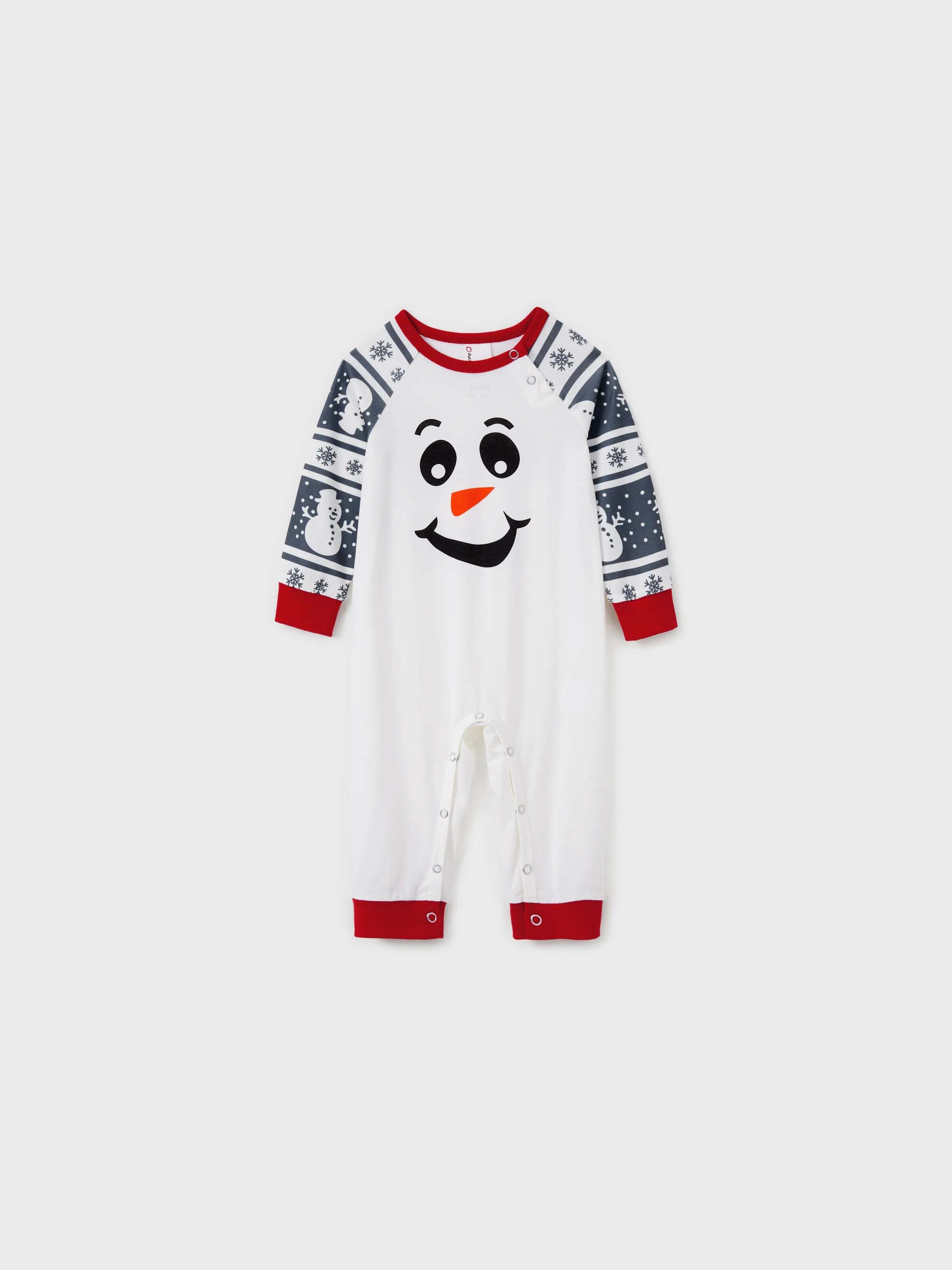 Matching Christmas Pajamas Family Snowman Pattern Long Sleeves PJs Sets Christmas Socks Dark Grey
