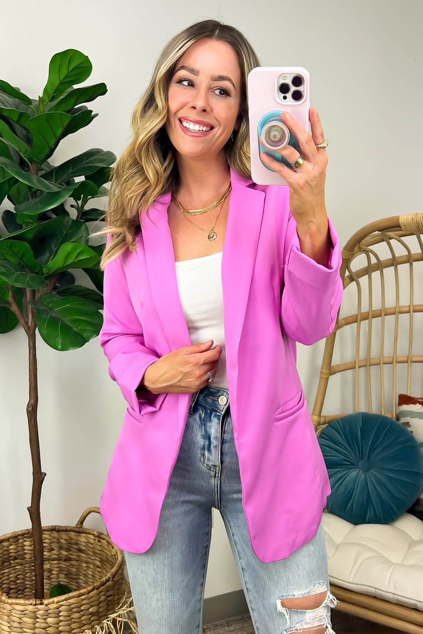 Officially Impressive Long Sleeve Classic Blazer