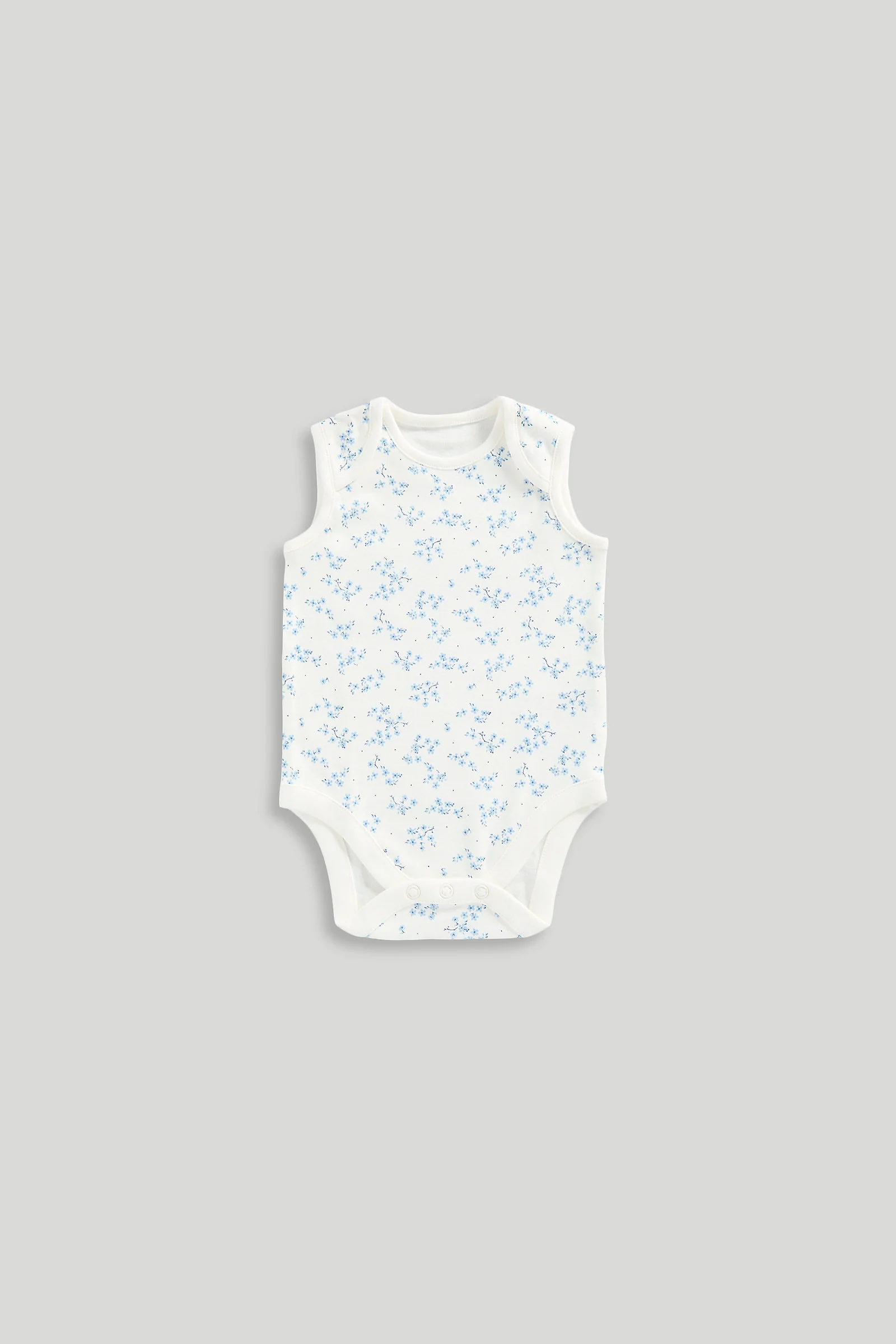 Ditsy Sleeveless Bodysuits - 5 Pack