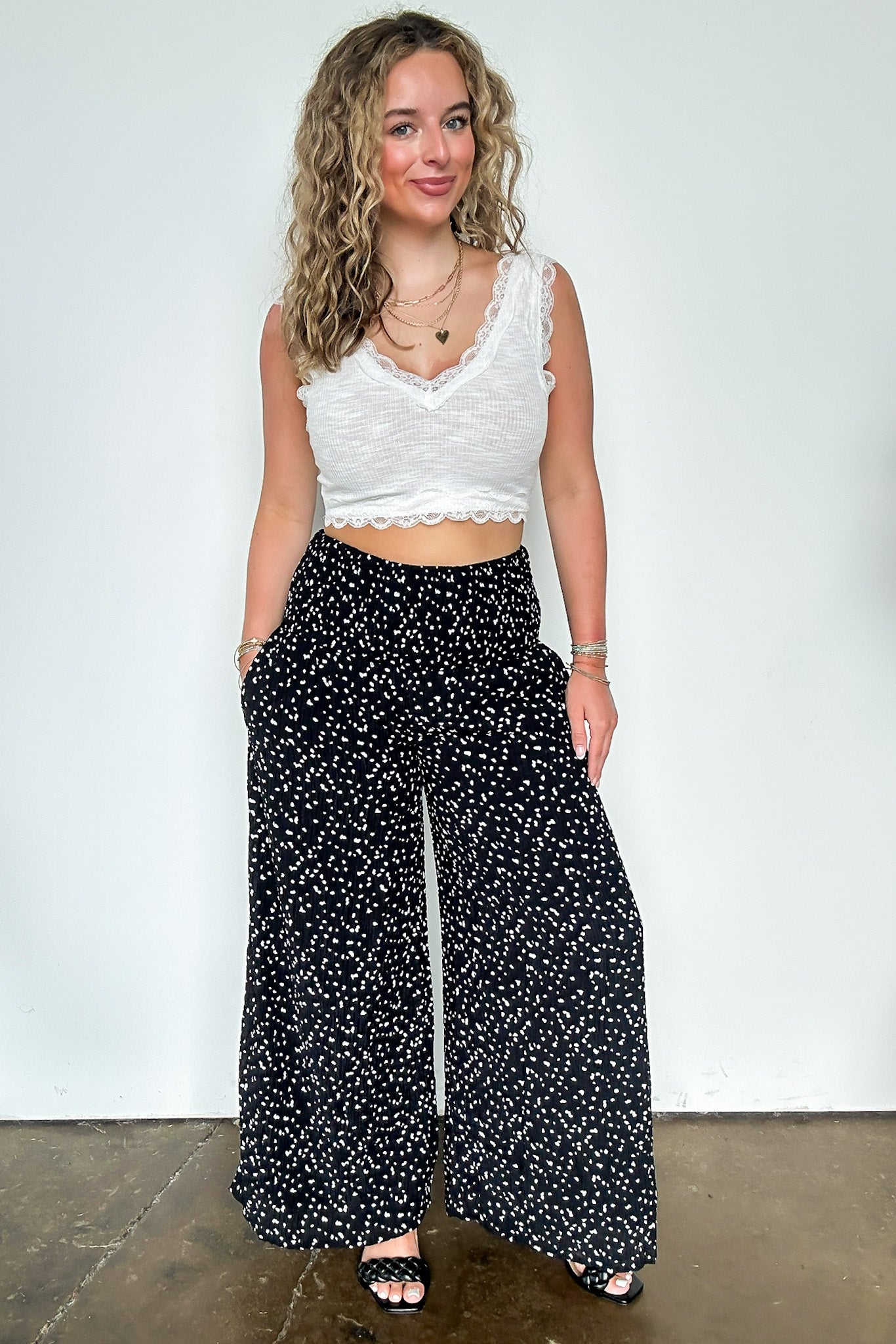 Flare High Waist Flowy Pants