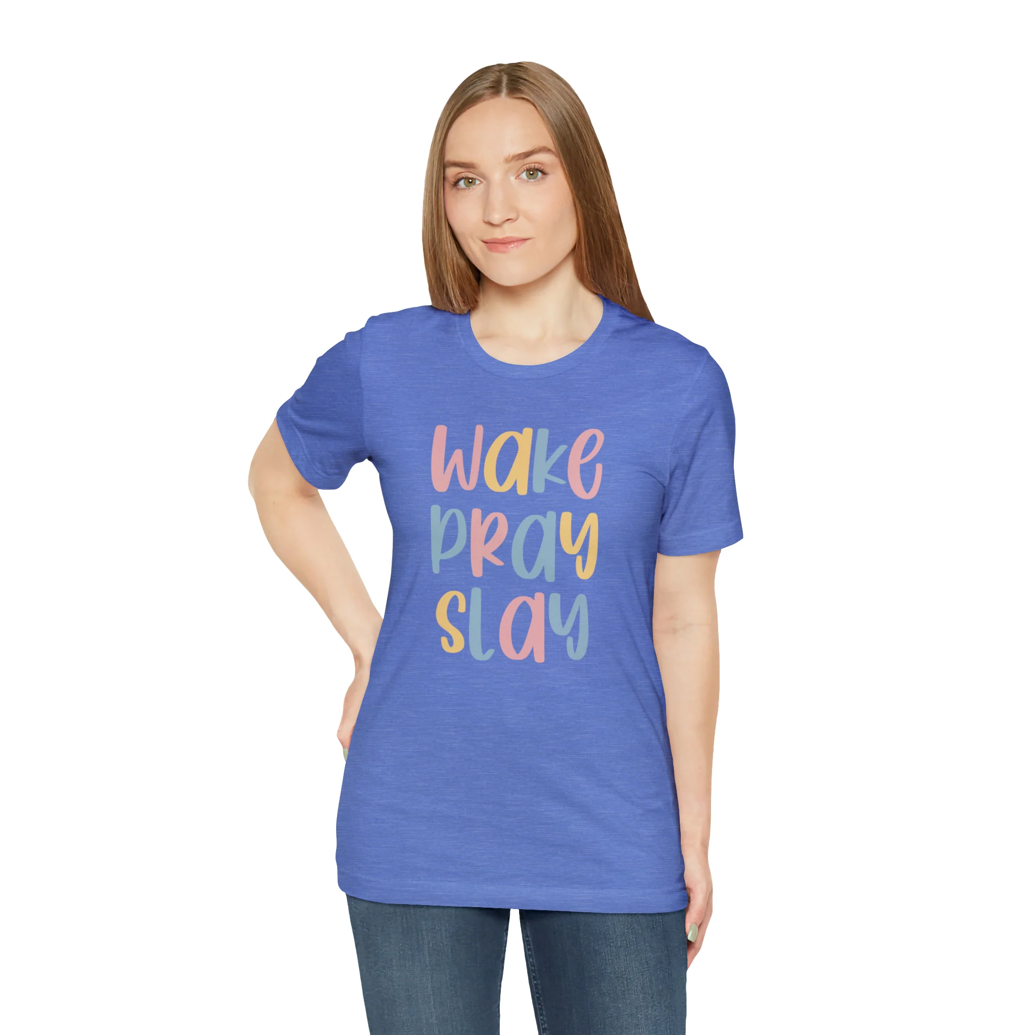 Wake Pray Slay Unisex Jersey Short Sleeve Tee