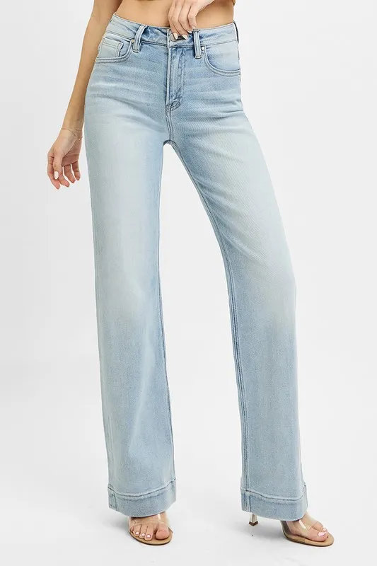 High Rise Straight Jeans