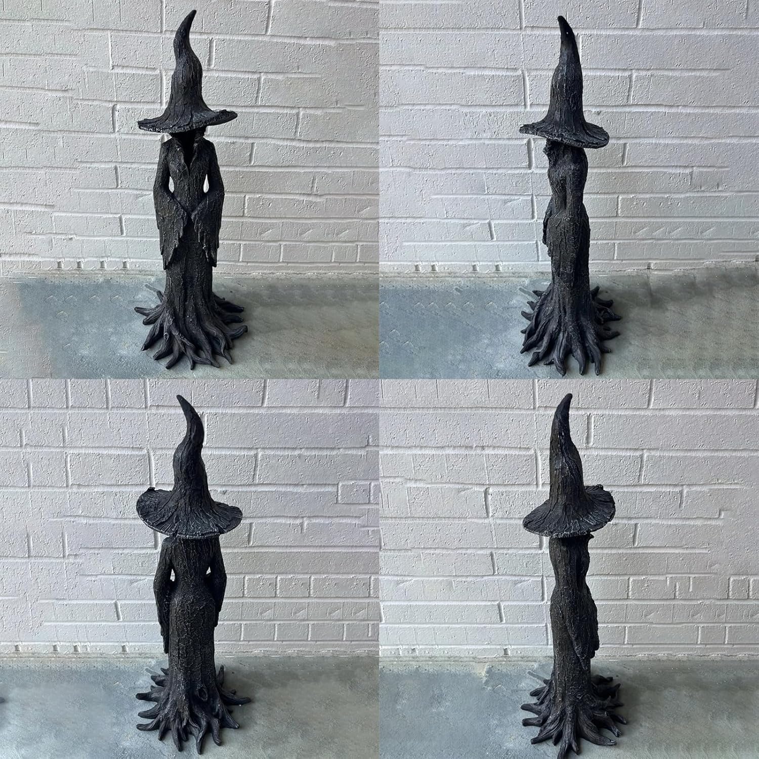 Hand-Painted Enchanting Witch Statue: The Guardian of Your Home