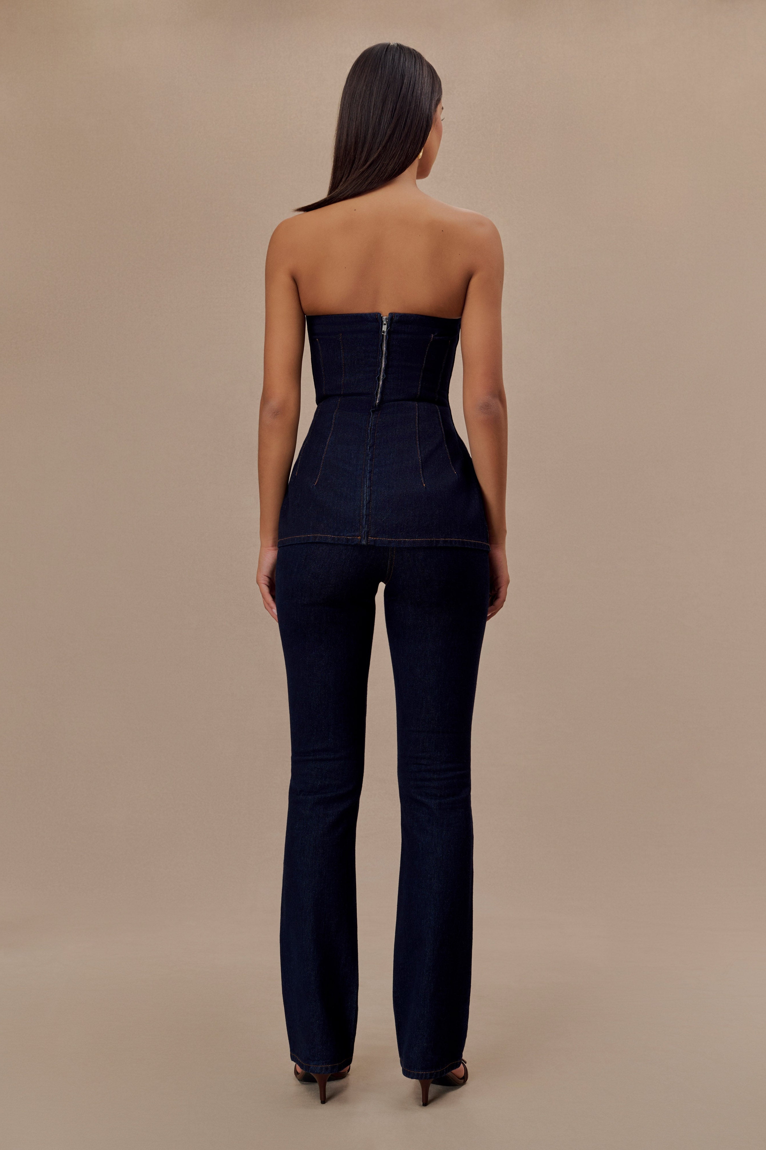 Blue Straight Leg Jeans