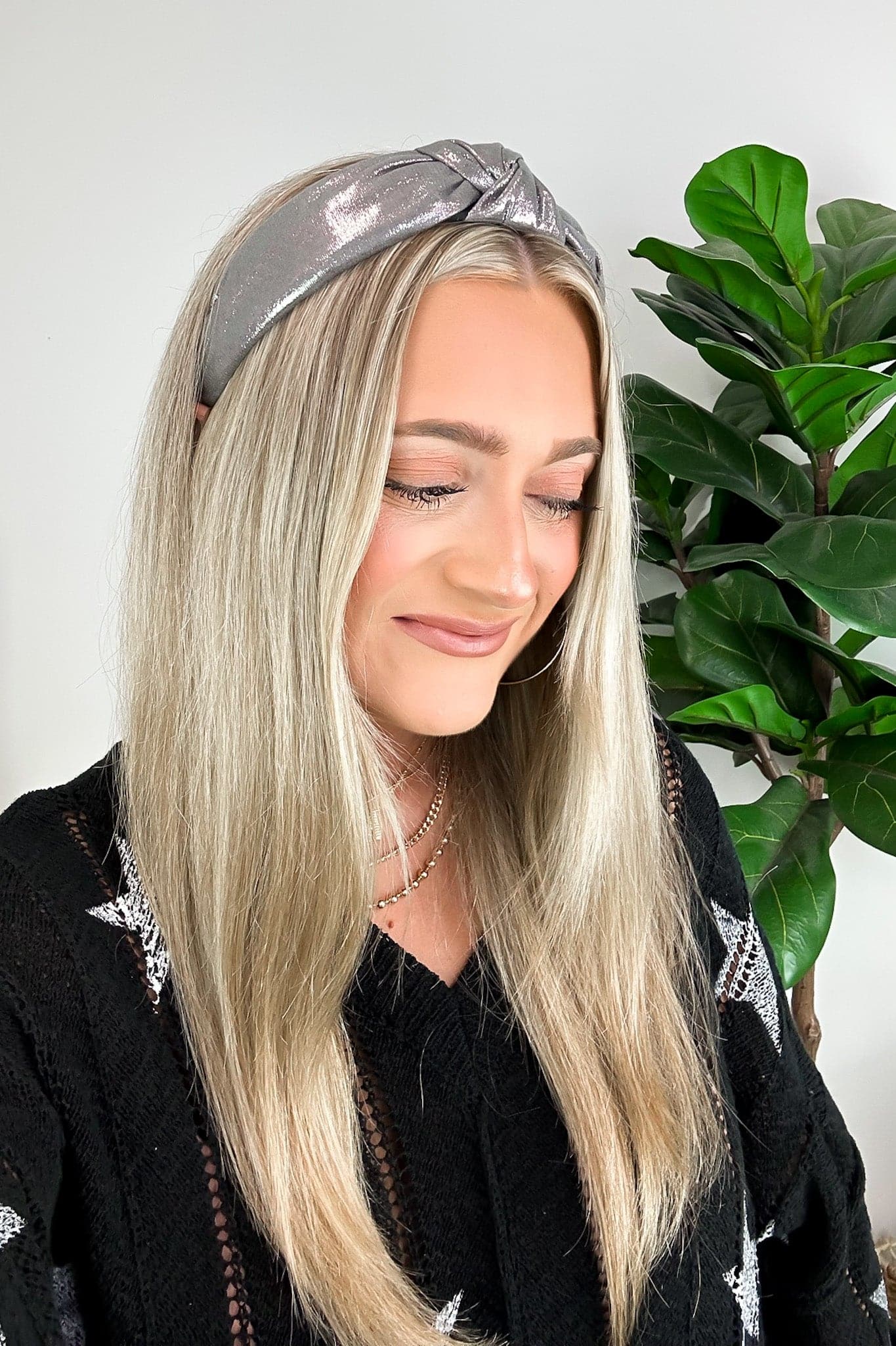 Nalani Metallic Knotted Headband