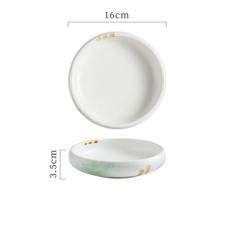 Shallow Ceramic Disc Bowls