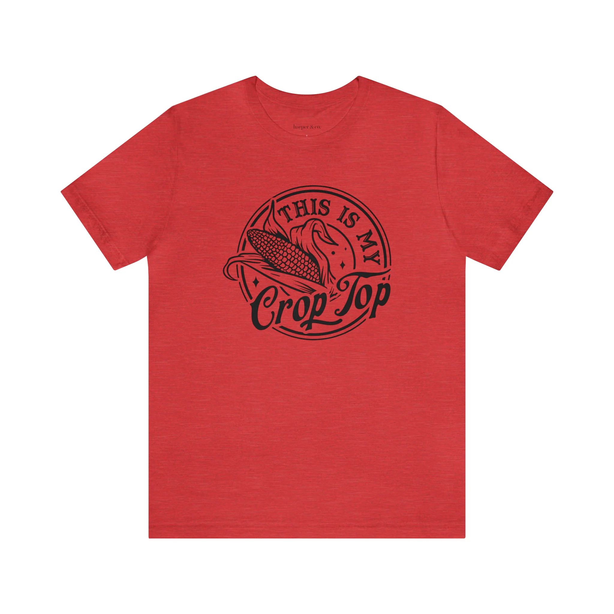 Crop Top Unisex Jersey Short Sleeve Tee