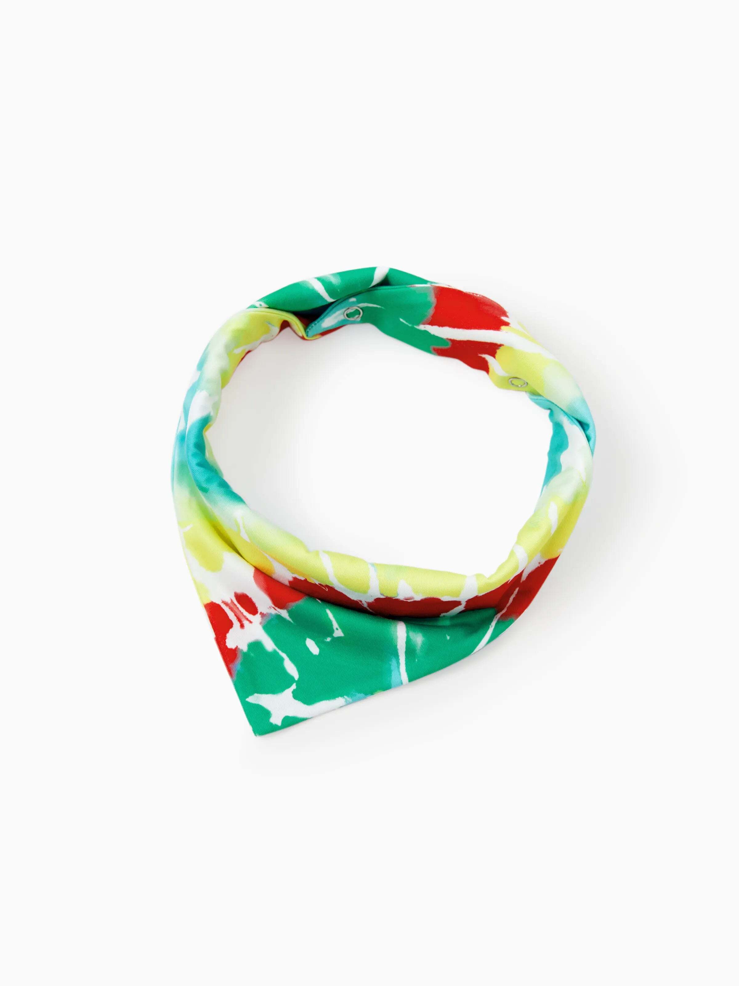 Christmas Matching Family Pajamas Set Colorful Christmas Tree Print PJS with Christmas Socks Multi-color