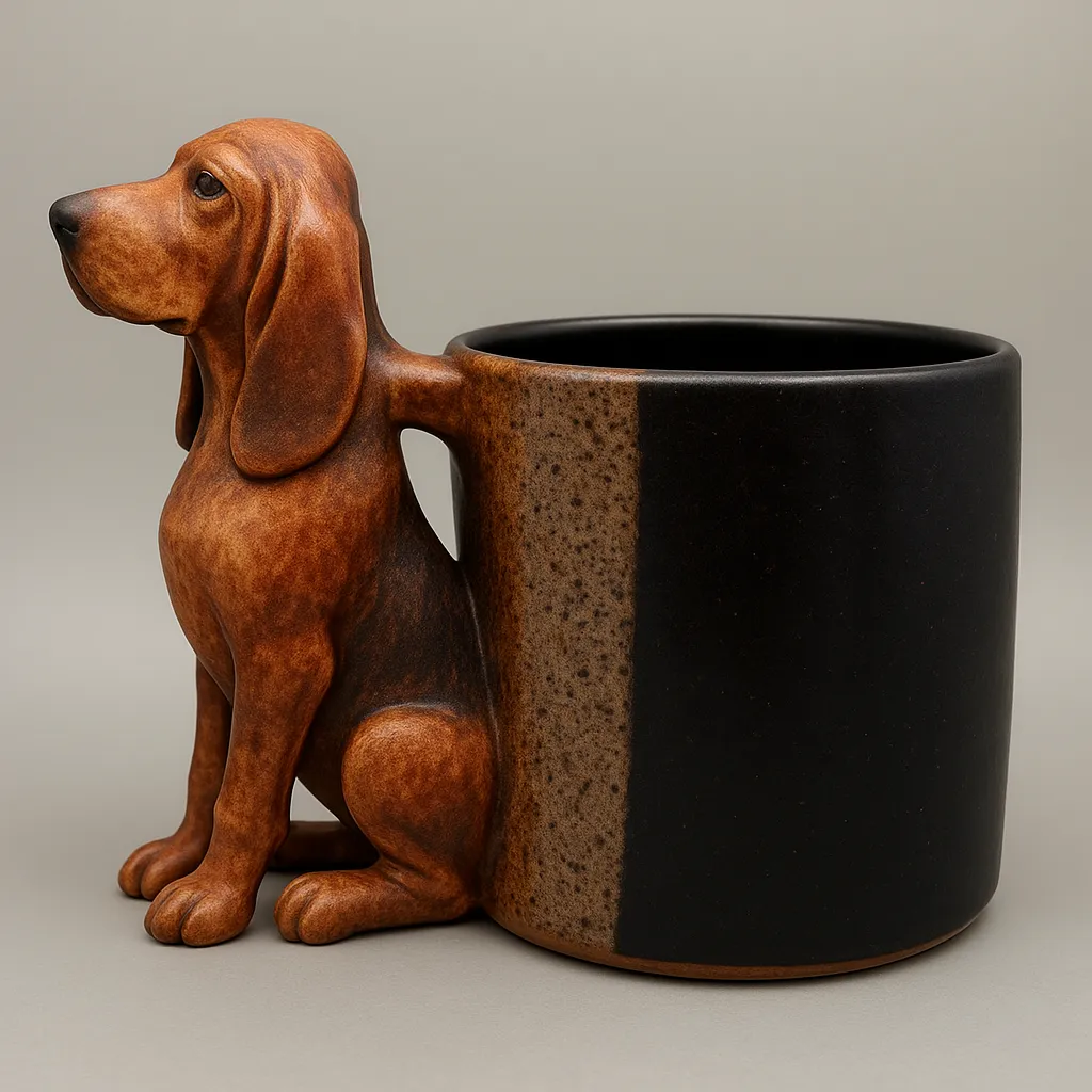 Handmade Dachshund Mug Bark&Brew
