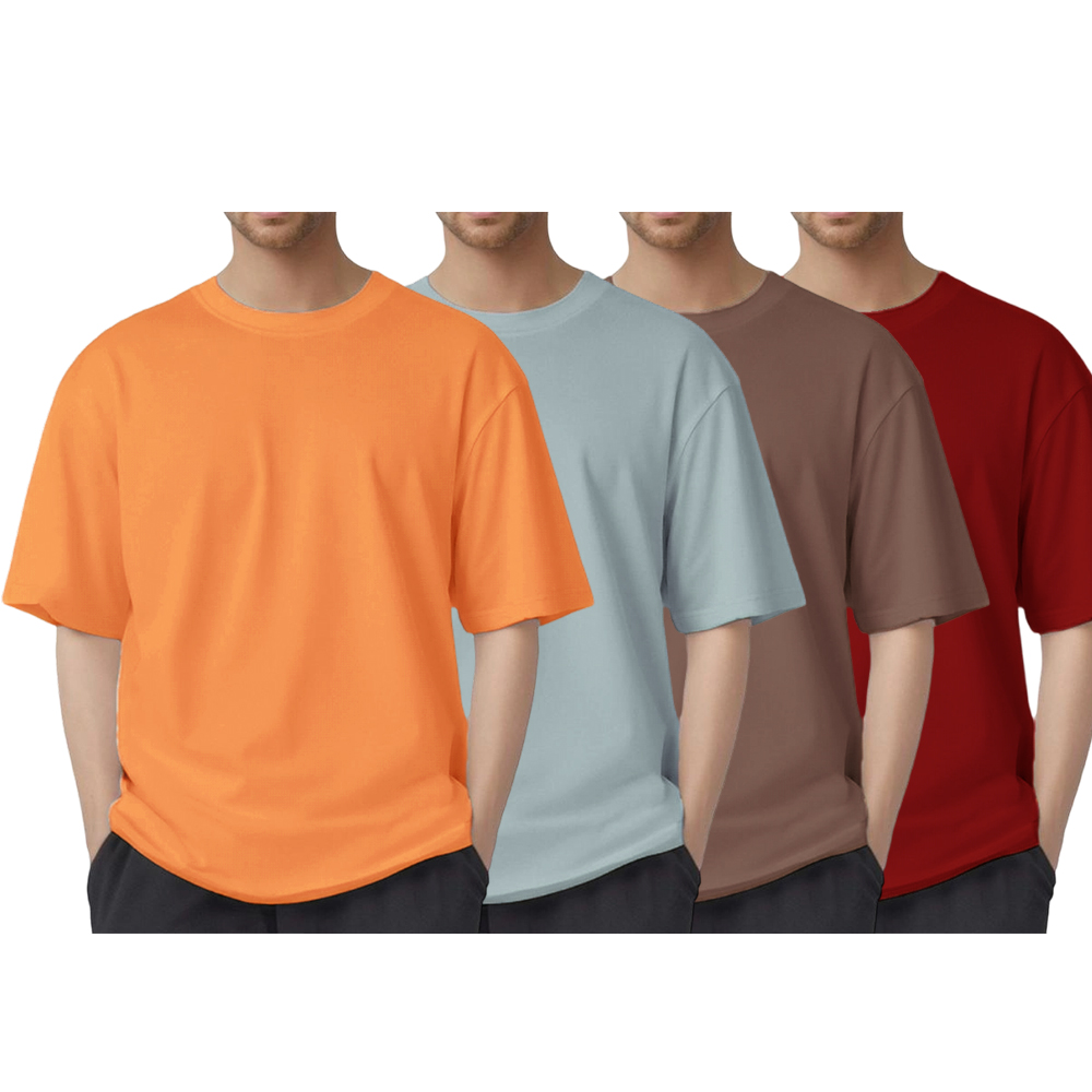No Sagging! Heavyweight Oversized TShirts - Shape-Retaining, Thick Cotton, Strong Neckline & Premium Look Mens Tshirts Crewneck Tees for Summer & Spring