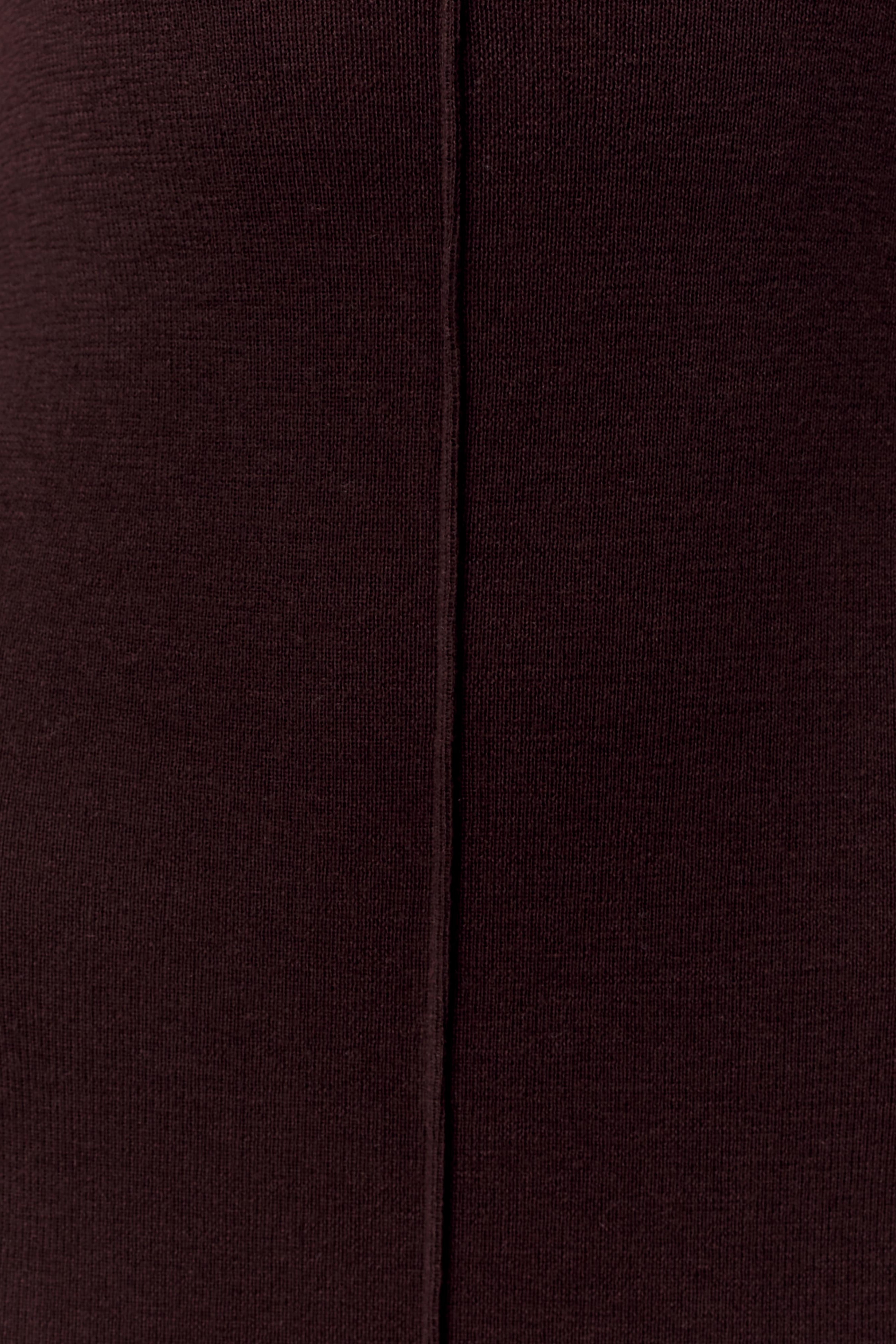 Chocolate Merino Wool Ribbed Long Sleeve Maxi Dress