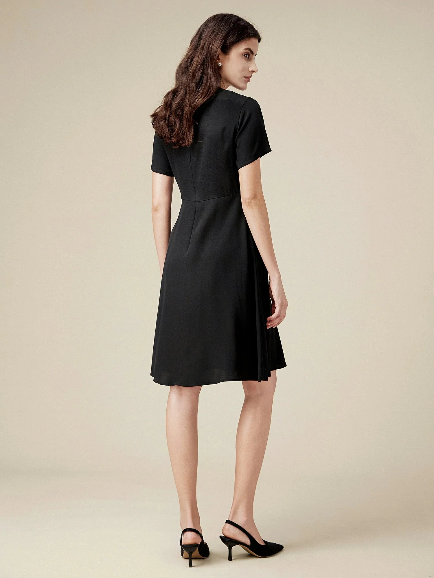 95% Mulberry Silk A Hem Dress