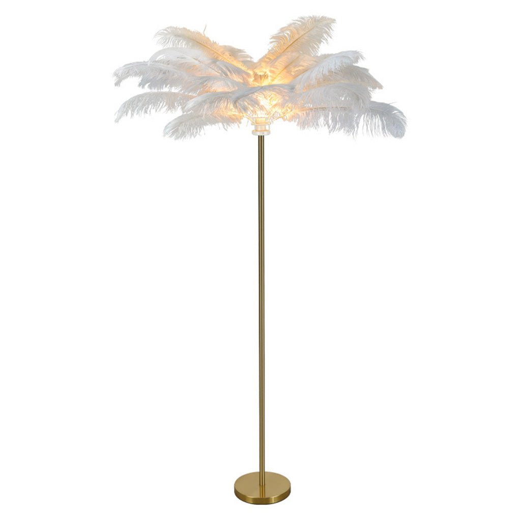 Nordic Vertical Feathers LED Simple Luxurious Delicate Elegant Design Floor Lamp