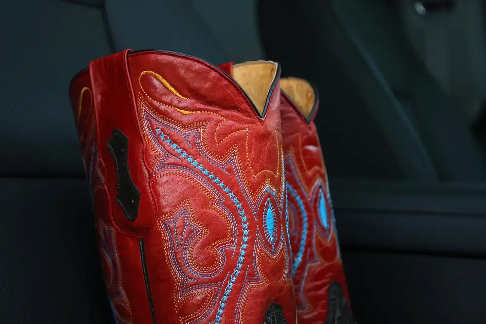 Men’s Chocolate Brown Ostrich Boots—Square Toe