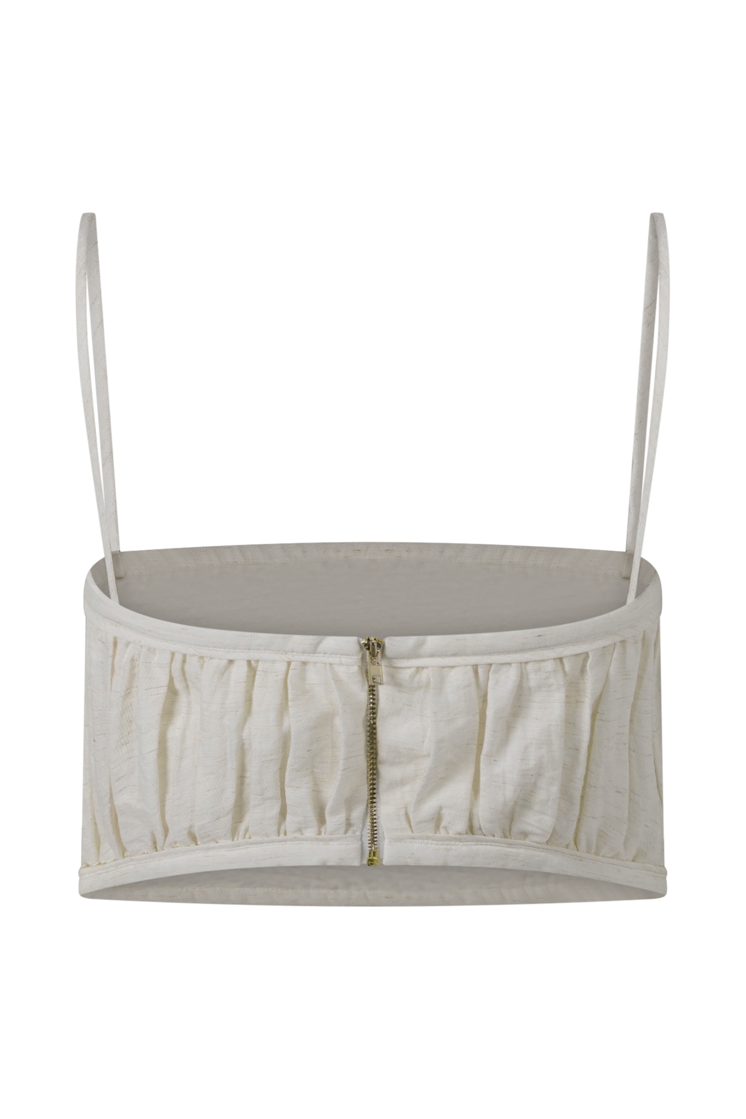 Marle Shirred Linen Bandeau
