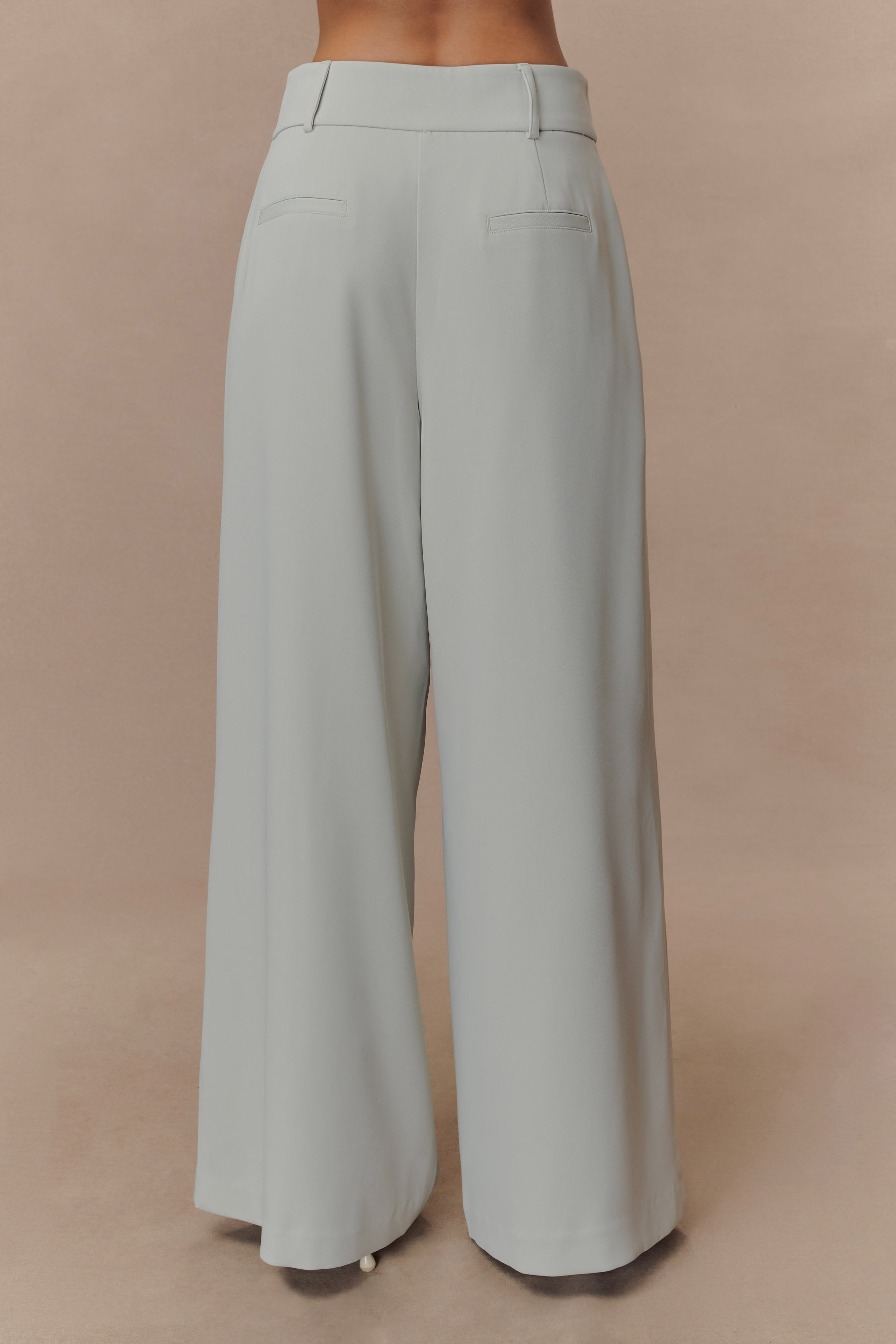 Sage Pleated Wide Leg Pants