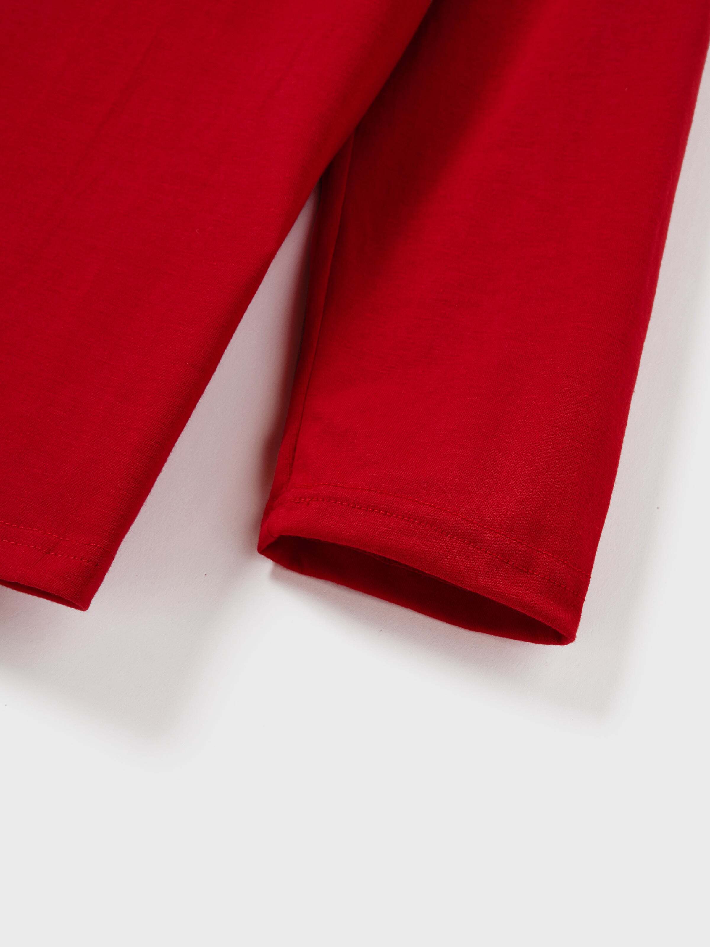 Christmas Matching Family Pajamas Set Christmas Gnome Print PJS with Christmas Socks Red