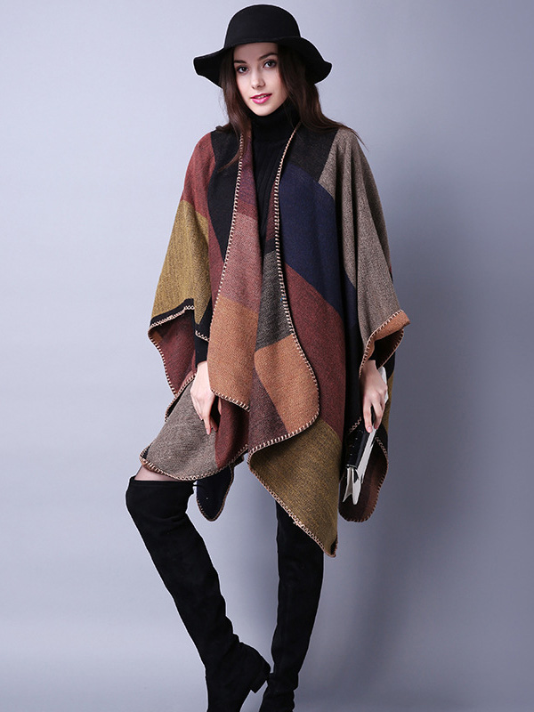 Imitation Cashmere Jacquard Tasseled Shawl Scarf