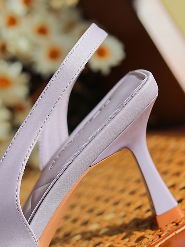 Solid Color Sandals Pumps