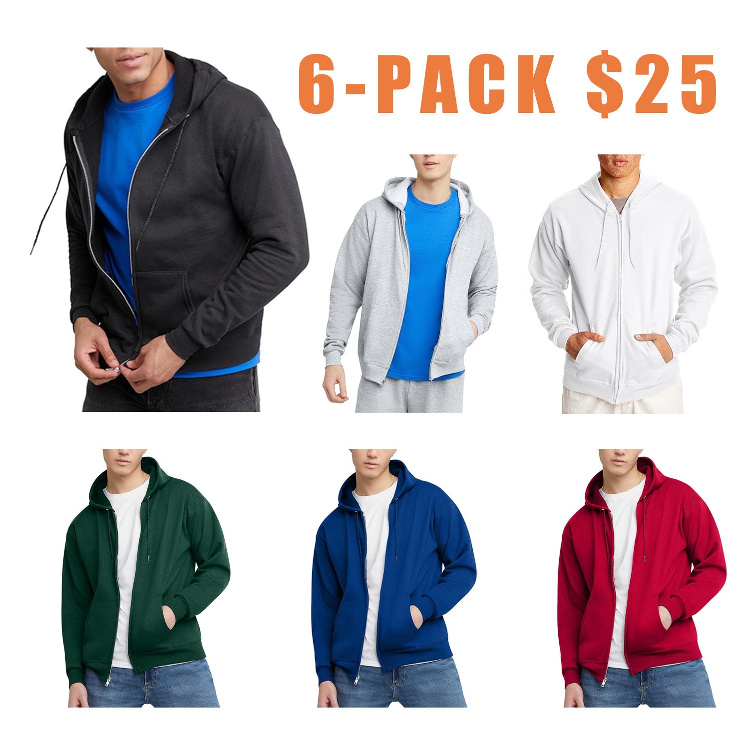 Men's Zip-Up Hoodie Sweatshirt