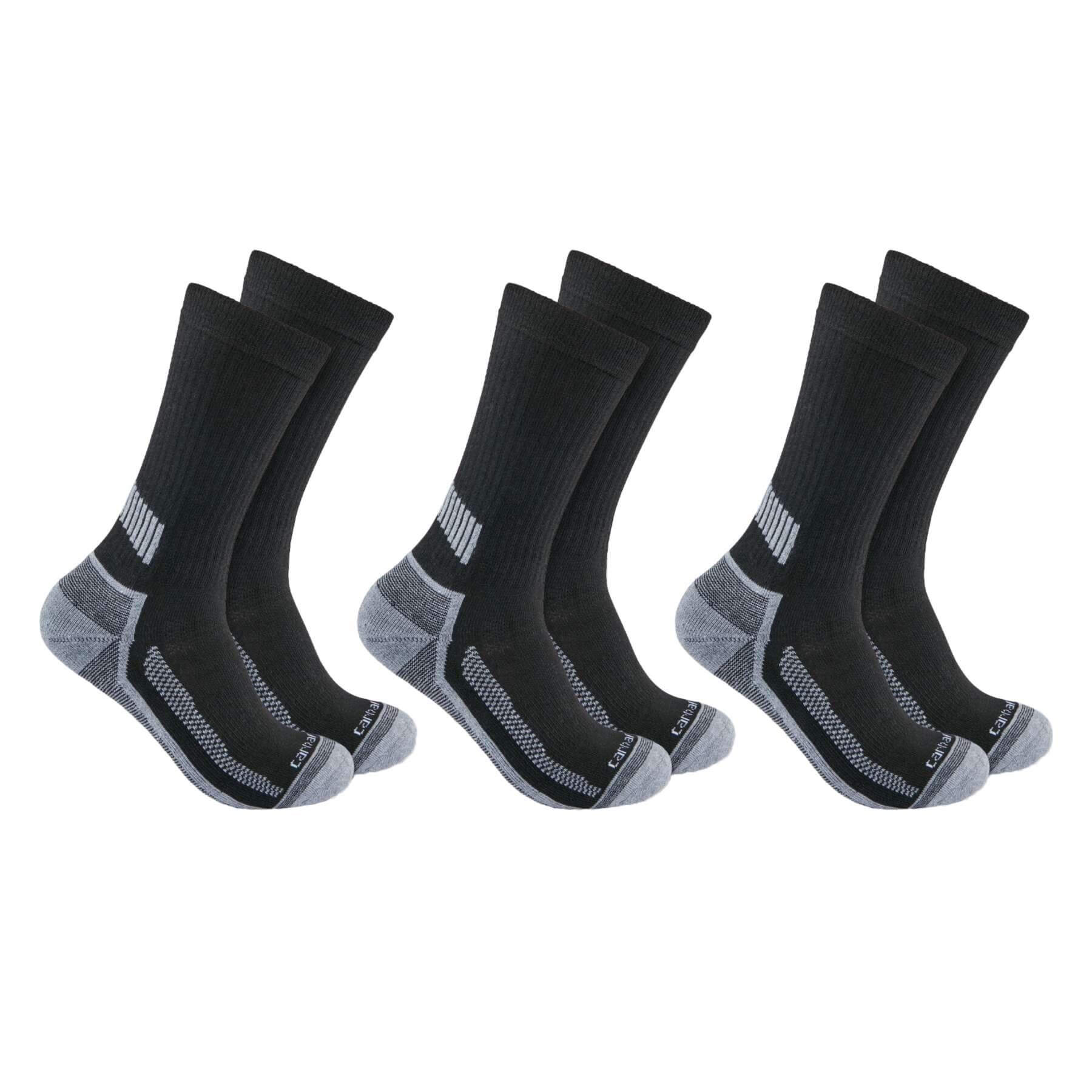 CHT Force Midweight Sweat-Wicking Reinforced Crew Socks 3 Pack SC4223M