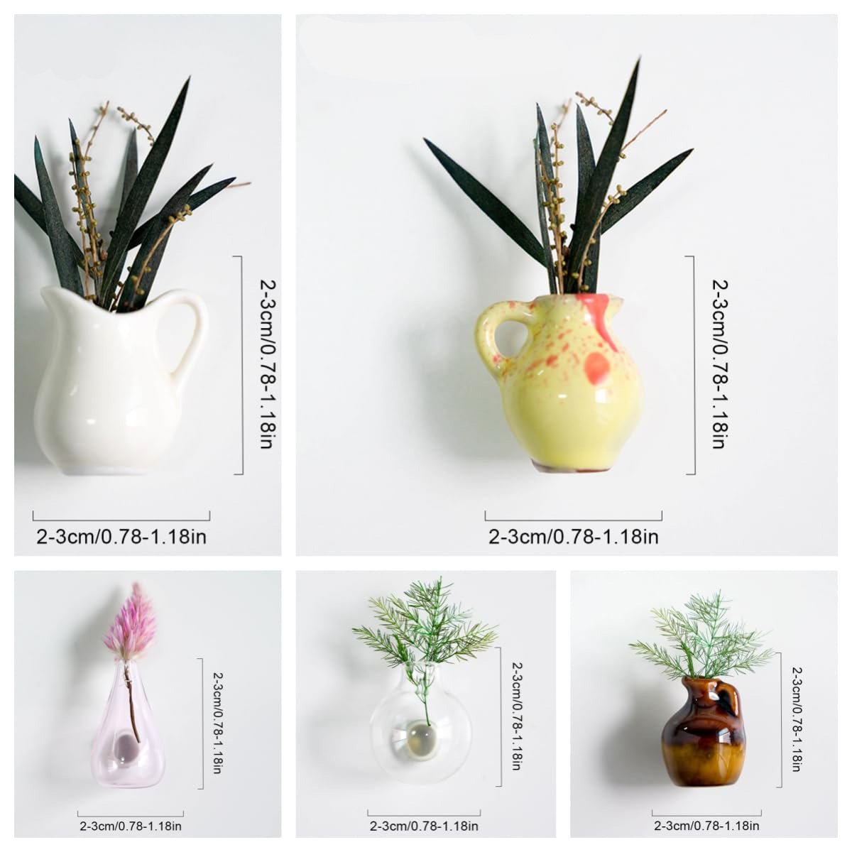 Mini Ceramic Magnetic Vase