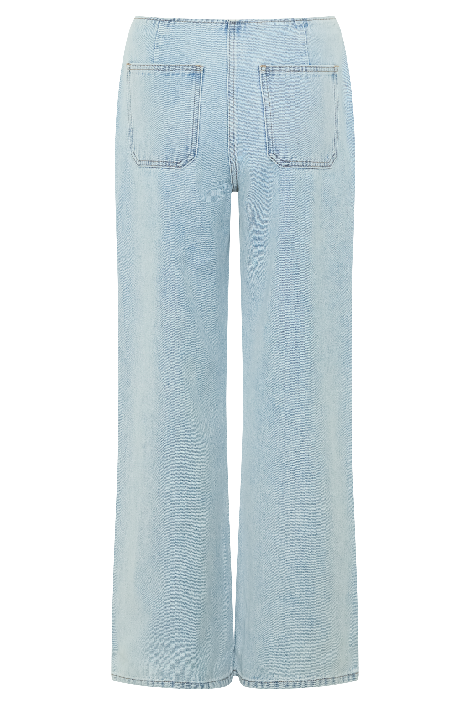 Blue Mid Rise Denim Jeans