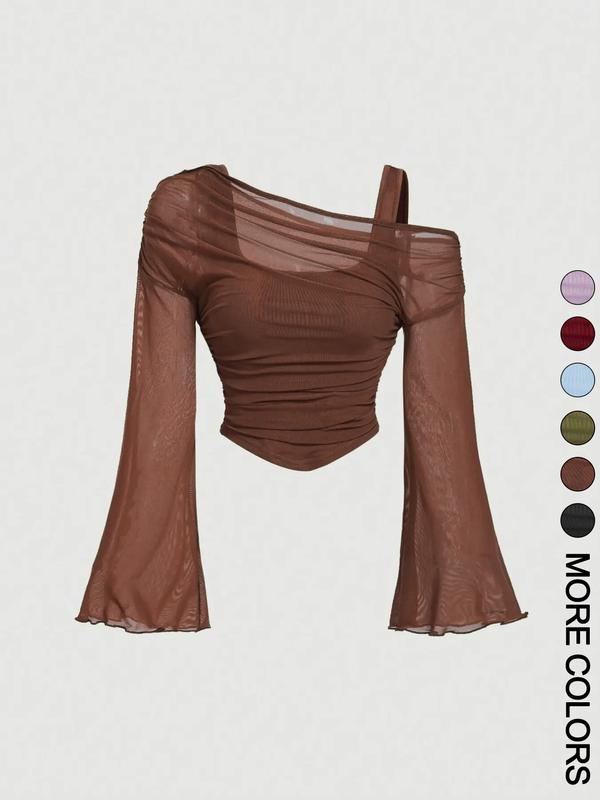 Women's Drop Shoulder Slim Fit Casual T-Shirt