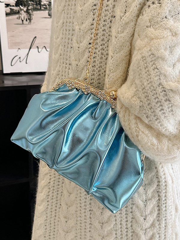 Pleated Shiny Bags