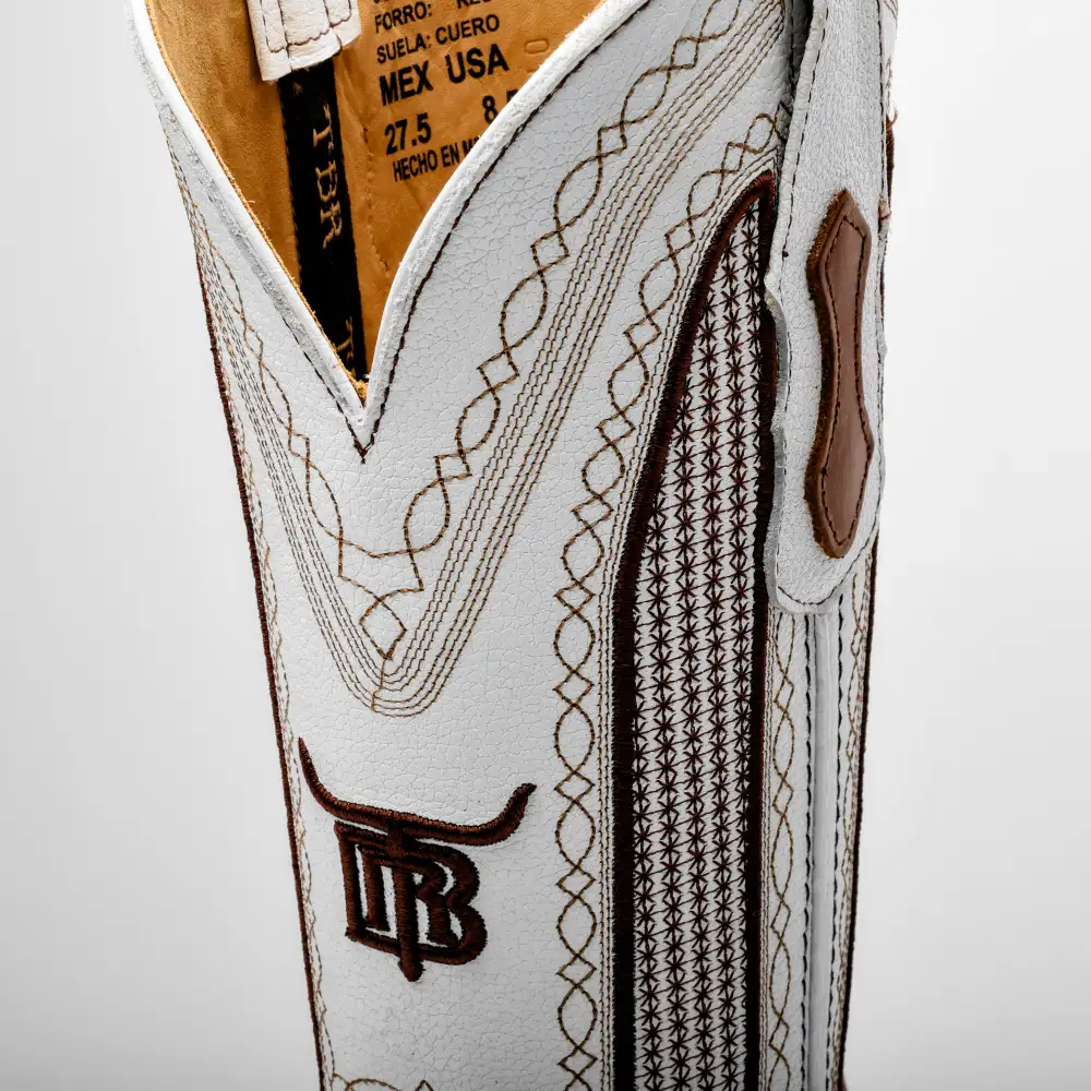 Tan Basketweave Boots -Square Toe