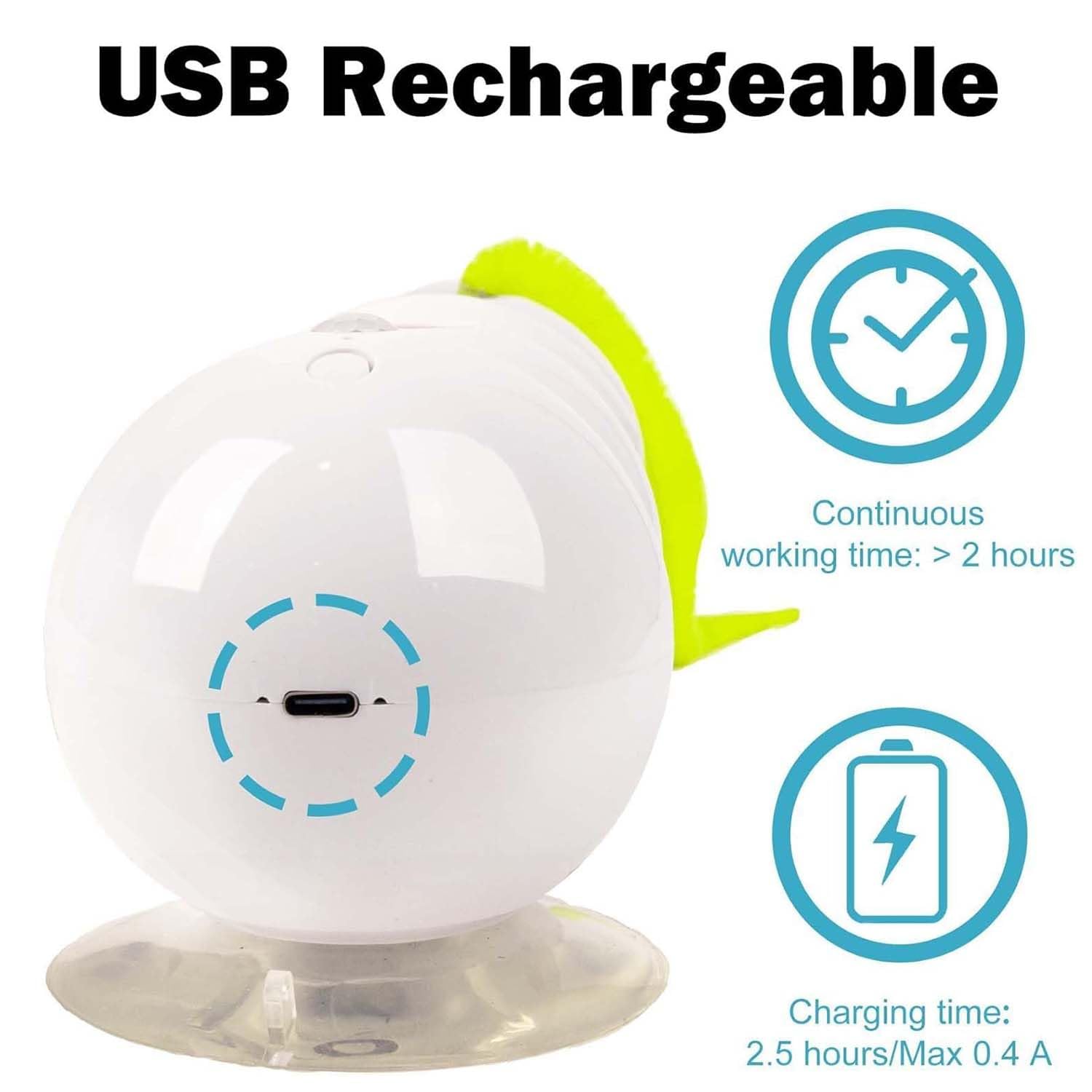 Motion Cat Toy With Worm