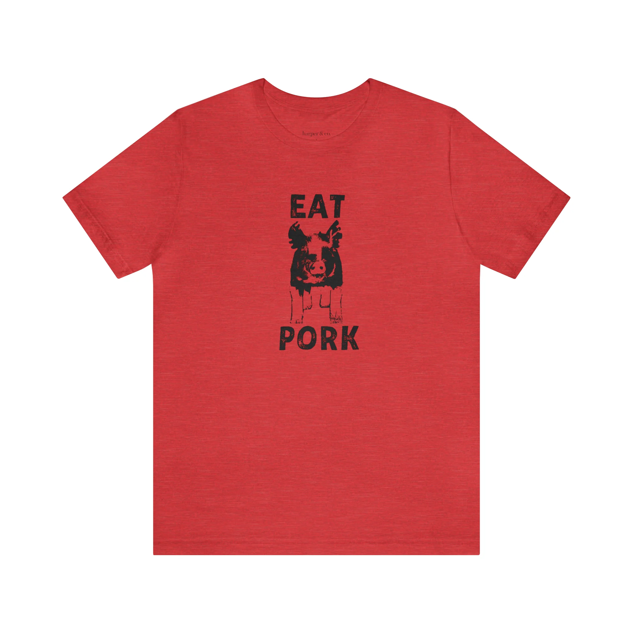 Eat Pork Unisex Jersey Short Sleeve Tee