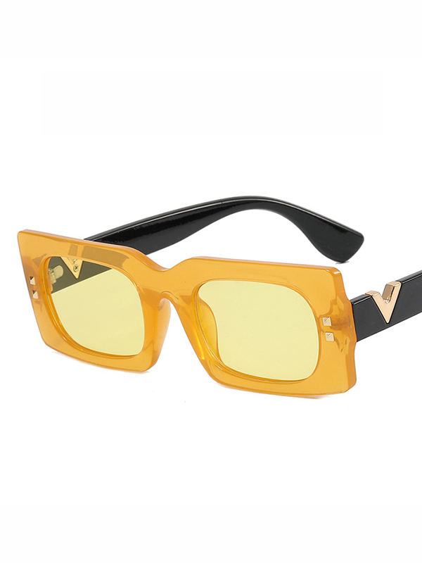 Geometric Sun-Protection Sunglasses Accessories