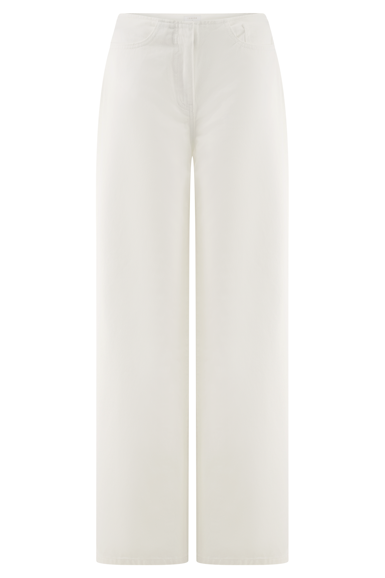 White Mid Rise Denim Jeans