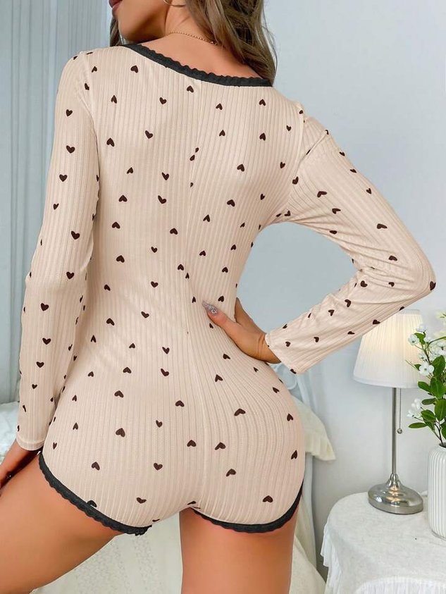 Sexy Heart/Cordate Romper