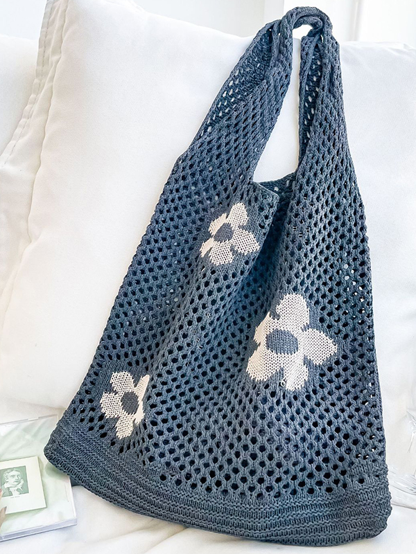 Original Creation Floral Weave Hollow Bags Accessories