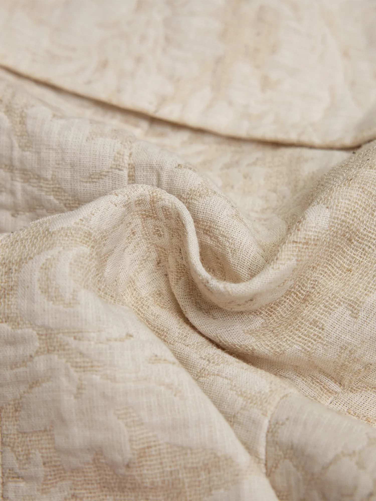 Cotton & Linen Jacquard Tube Top Vest