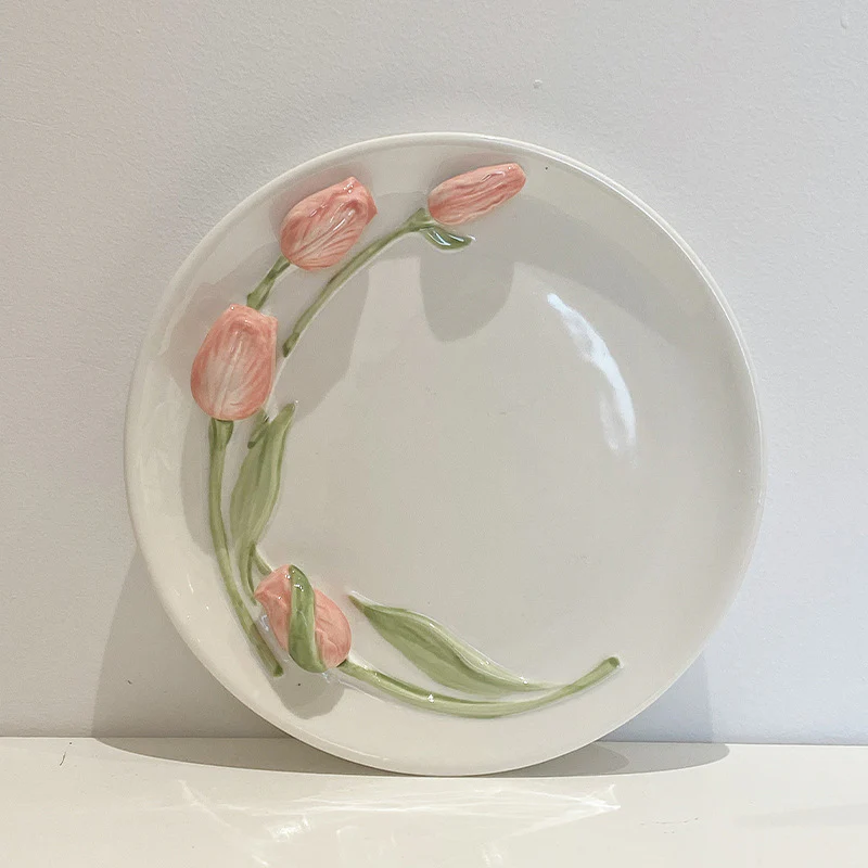 Sculpted Tulip Porcelain Tableware