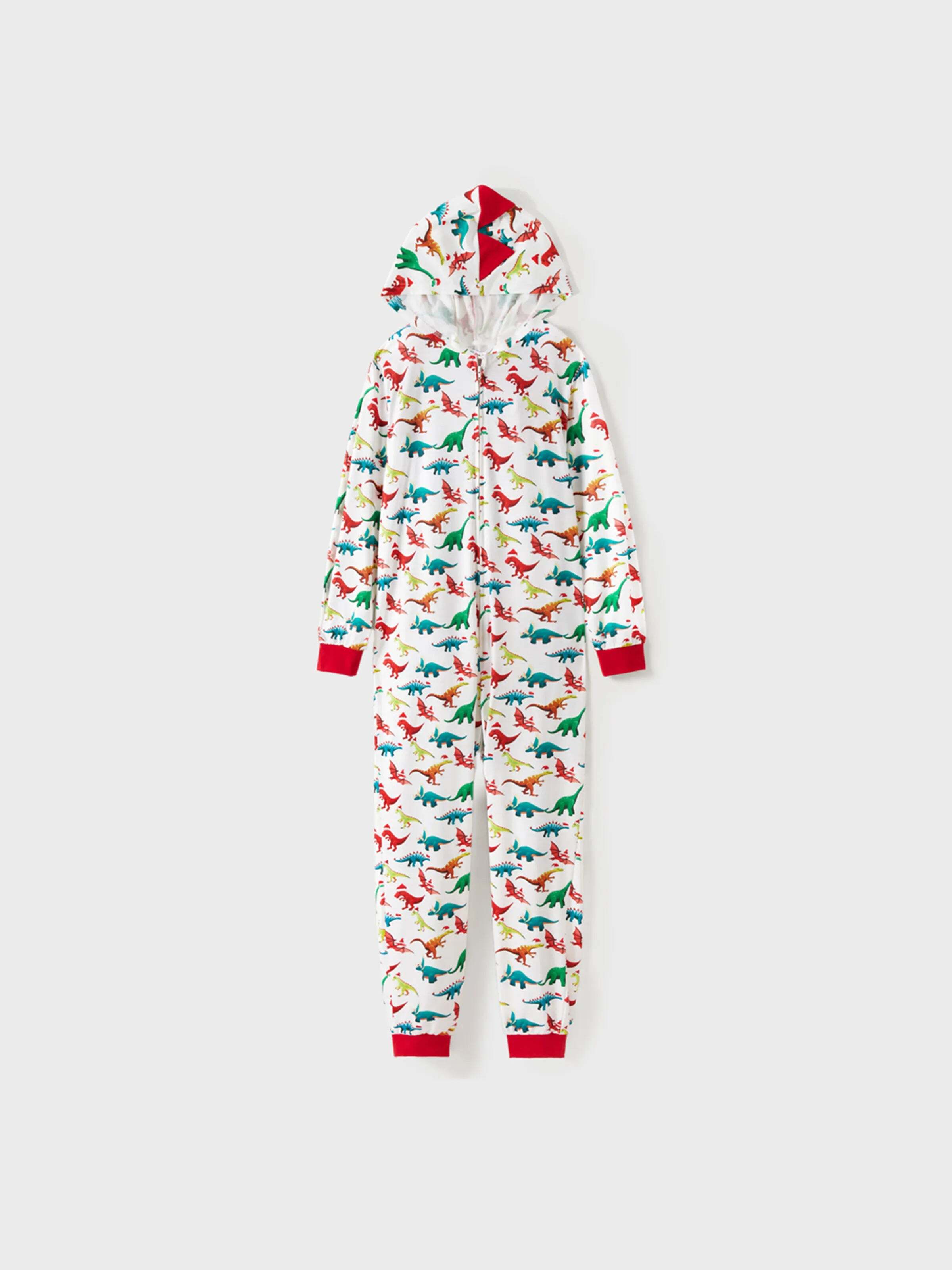 Christmas Family Matching Pajamas with 3D Design Onesie PJS with Christmas Socks Multi-color