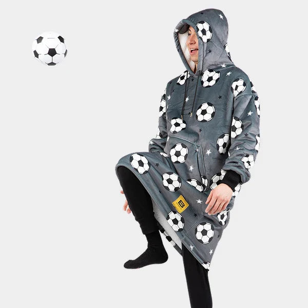 Wearable blanket Oversized with sherpa lining One size fits most.