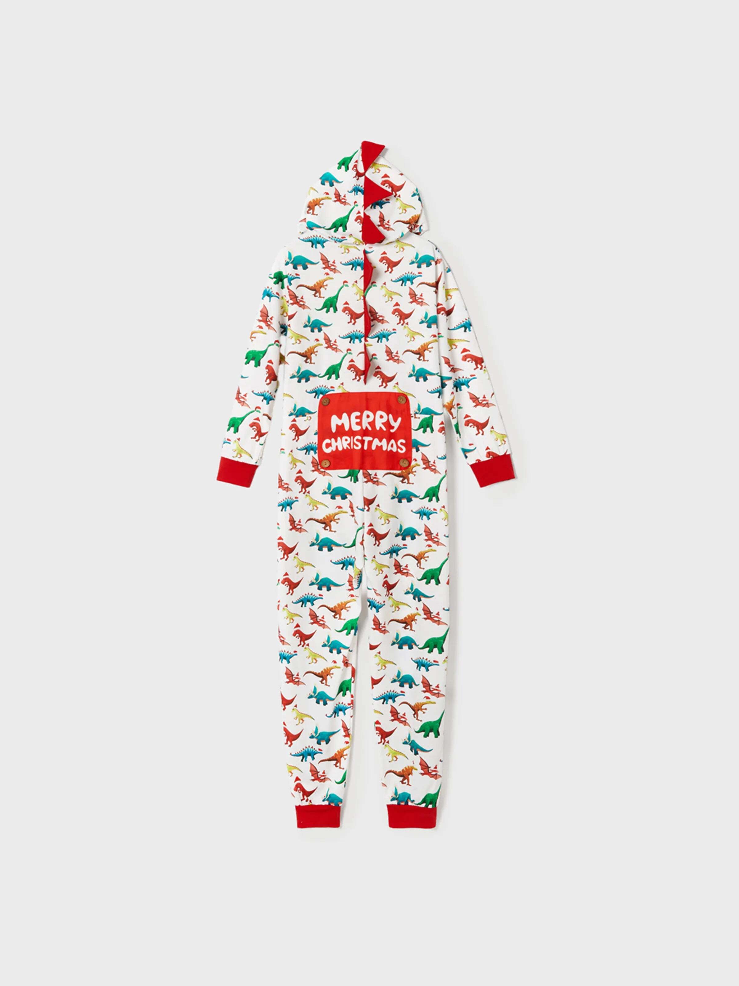 Christmas Family Matching Pajamas with 3D Design Onesie PJS with Christmas Socks Multi-color