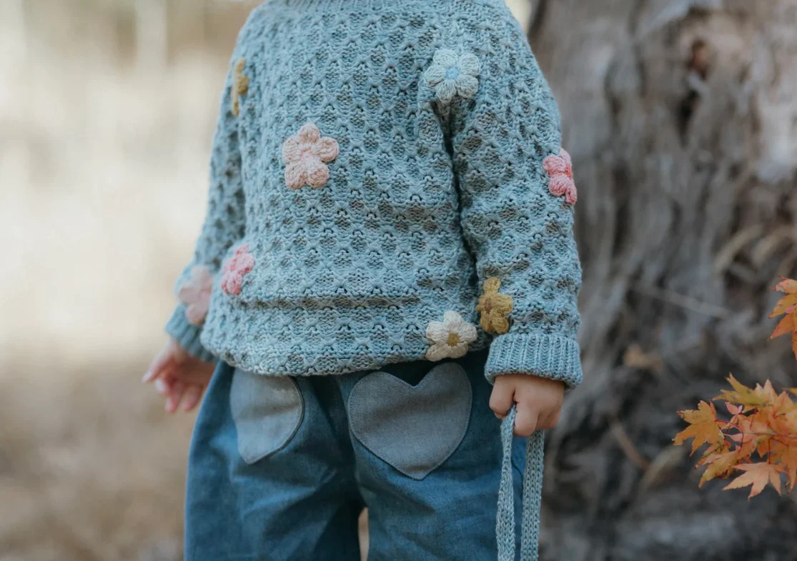 Jardin Sweater - Dusty Blue